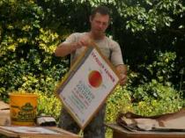 Chris bei der Arbeit