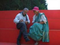 Essa und Stiliachus auf Präsidententribühne