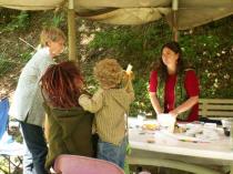 Zauberbälle werden gefilzt